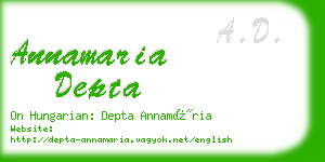 annamaria depta business card
